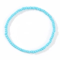 Bracelet fait main en perles bleu ciel pour femme avec un style de bijoux d'été minimaliste - Bleu ciel