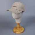 Detalle del bordado violeta Bonne Chance en la gorra de béisbol de algodón caqui - M(56-58cm) / Caqui