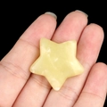 Pietra di quarzo naturale gialla a forma di stella lucida per la creazione di gioielli - Giada Limone