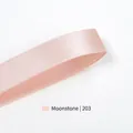 Moonstone pale pink satin ribbon with a silky finish and fine weave, style 203, 9mm wide - 9mm x 100 Yards / Moonstone (203)