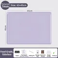 Purple silicone baking mat with 7mm thickness and measuring scales plus tools - 7mm / 65x45cm / Purple