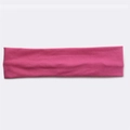 Pink cotton sports hair band for running and fitness with sweat absorbent soft fabric - Deep Rose Red