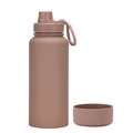 1L matte cocoa brown vacuum insulated sports water bottle with portable carry handle - 1 L / Light Coffee - Sport
