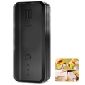 Portable mini black bag sealer with battery indicator and USB charging multi-use scenes - 6th Gen Magnetic-Black