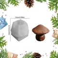 3D mushroom silicone mold for DIY candles and soaps with clear size measurements - Silicone / 3D Mushroom-Dwarf