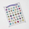 Stickers à ongles gel en relief KX-339 avec smileys colorés et motifs de soleil - Style Soleil Visage Souriant Coloré (KX-339) / Type Colle Gelée