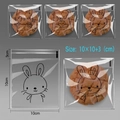 Cute cartoon animal pattern transparent self-adhesive plastic packaging bag in 10x10cm size - Animal Expressions 3-in-1 / 10*10+3cm (100 Pieces/Pack)