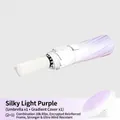 Gradient purple automatic folding umbrella with reinforced 10k ribs and matching sleeve - 20-ribbed 10k Silky Light Purple Automatic Umbrella / Gift Box Not Included