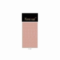 Pink nail stencil stickers with white heart patterns and professional Kimii nail branding - Heart Shape Style (P-007)