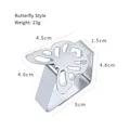 Butterfly leaf stainless steel tablecloth clip weight 23g silver mirror finish - Butterfly / Silver