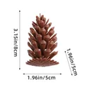 Detailed dimension guide for plastic pine cone decor showing 8cm height and 5cm width - 8CM American Pine Cone