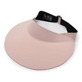 Pink foldable wide brim open top sun hat for women with elastic nylon spandex fabric - Adjustable (54-60cm) / Pink