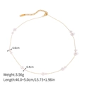Collana in acciaio inox 18k con perle bianche di diverse dimensioni e chiusura a moschettone - Collana di Perle da 0,6 cm e 0,4 cm (JDNW2312010)