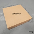 Macro view of corrugated shipping box dimensions 38x38x9cm and 970g weight specs - 50CM Bell Wreath (With Box)