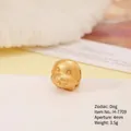 Matte gold dog zodiac charm pendant with 4mm hole and 3.5g weight for DIY bracelets - H-7709 (Dog)