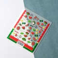 3D embossed watermelon nail stickers featuring heart shapes and summer fruit patterns - Watermelon Theme Style (FEB-346)