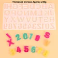 Thickened silicone alphabet and number mold for DIY resin jewelry making and casting - 60-427 Thickened 230g