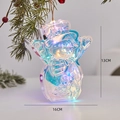 Hanging acrylic snowman LED light with 13x16cm dimensions for festive Christmas decoration - Glowing Snowman