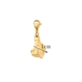 Ciondolo in acciaio inossidabile dorato mani con cuore altezza circa 1 cm - Gesto del Cuore (44) / Oro