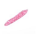 Pink polka dot silk heatless hair curler for lazy sleeping hairstyles - Polka Dot Pink