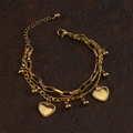 Double Layer Heart Gold