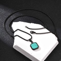 Met Ketting Zwart/Turkoois
