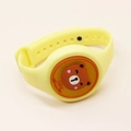 Bracelet lumineux en silicone jaune pour enfants avec joli personnage d'ours brun - Ours Jaune