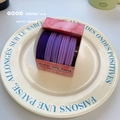 Purple high elasticity hair bands set in a marble pattern gift box for women - Purple Gradient 5 Pcs Set