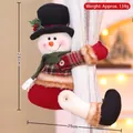 Snowman Christmas curtain tieback with black top hat