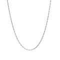 Minimalist 1mm stainless steel clavicle chain necklace in sleek silver finish - 1MM Silk Chain: Steel 40+5cm
