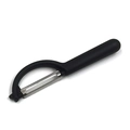 Pelapatate professionale nero con impugnatura ergonomica e lama in acciaio inox - Manico Cavo / Nero