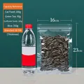 Frosted 16x23cm resealable bag for snacks and food, 160-micron thickness with clear view - Transparent / 16x23cm