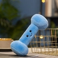 Peluche creativo a forma di manubrio blu con viso sorridente per decoro casa - Manubrio Blu / 20cm