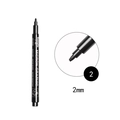 Waterproof 2mm tip black drawing micron pen with replaceable ink and quick dry ink - 2-2mm Line Width