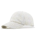 Gorra de béisbol de encaje blanco transpirable para mujer con bordado de corazón - Beige