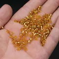 2mm amber glass seed beads with silver inner core for DIY jewelry and embroidery crafts - 4mm / 15g / Light gold