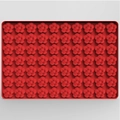 Red silicone flower shaped mold for chocolate candy and DIY baking snacks - Flower