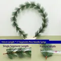 5.5m Green artificial Christmas garland with 17 pine needle segments for DIY decor - 102cm*17 Sections Pine Needle Strip