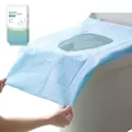 Blue disposable waterproof toilet seat covers for travel in individual packaging - Standard (40*45cm) / Blue