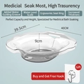 Semicupio trasparente per cure post-partum con sedile ergonomico e scala graduata - PET / con Gancio / Trasparente