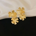 5# Silver Pin - Gold Metal Flower