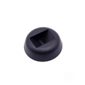Matte black round display stand base for PE film jewelry organizer box - Black Base