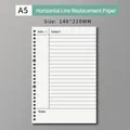 A5 20-hole Cornell ruled loose-leaf paper refill with dimensions 140x210mm - A5 Cornell Lined [60 Sheets]