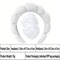 White microfiber cloud spa headband with matching wristbands for washing face - 20# 3PCS Gold Velvet White Set Headband & Wristbands