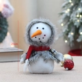 Pupazzo di neve natalizio in peluche con vestito scozzese e altezza di 23 cm - Stile Ragazzo C