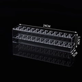 Clear acrylic pen display stand with 2-layer hole design for desk organization - Style D Single Layer 24-Hole Pen Rack