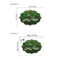 Detaillierte Größenübersicht für Weihnachts-Wandtattoo mit Layout und fertigen Abmessungen - Stil ZA152 (30x40cm)