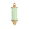 Creative mint green enamel pencil pendant charm with gold plating for DIY jewelry - Pencil Shape-Mint Green