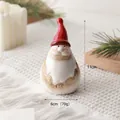 Keramik-Weihnachtsmann-Figur in Rot, 11x6x6.5cm, warme Weihnachtsdekoration für Tische - Nr. 2 (Weihnachtsmann)
