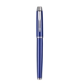 Executive rollerball pen in royal blue finish with signature silver arrow clip - Blue with Silver Trim